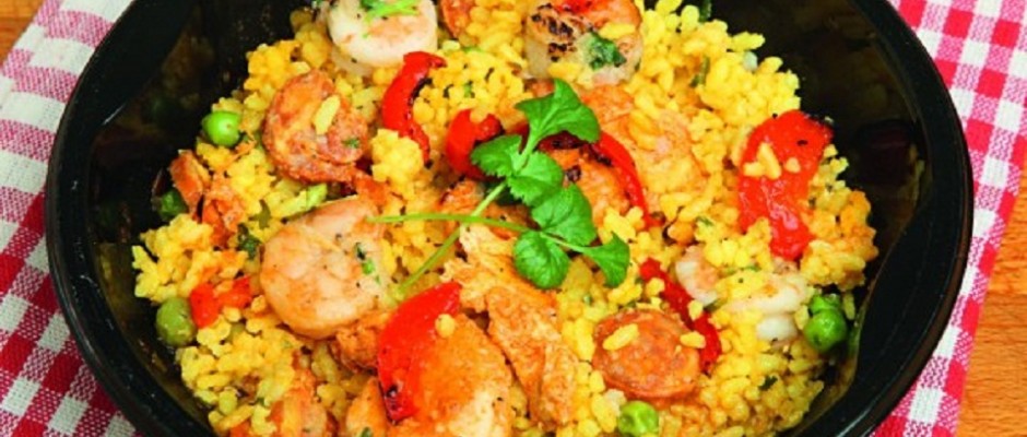 paella cu pui cu chorizo